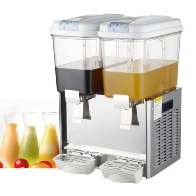 Un buen precio. Dispensador de jugo de 12L de mayor capacidad Dos tanques de jugo caliente y frío Dispensador de bebidas para café Jugo de leche en línea