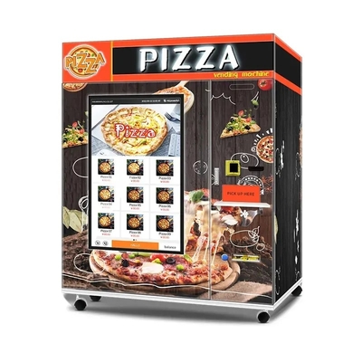 Un buen precio. Máquina de venta de pizza comercial inteligente con pantalla táctil operada por moneda comida rápida fresca caliente totalmente automática para la venta fabricante en línea
