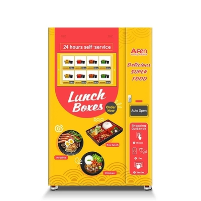 Un buen precio. Máquina expendedora de comida caliente La elección favorita de sus clientes para comida rápida y caliente en línea