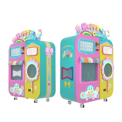 Un buen precio. Máquina expendedora de algodón con azúcar robot eléctrico automático completo máquina expendedora de algodón en línea