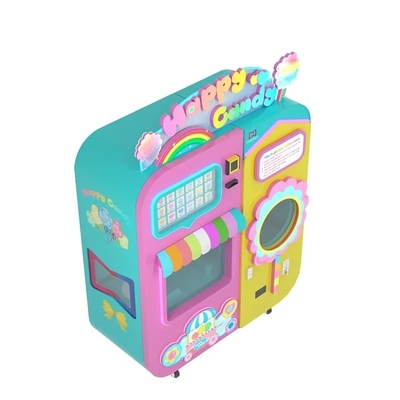 Un buen precio. Máquina vendedora de algodón y caramelo Distribuidor rosa ODM Máquina vendedora de algodón y azúcar en línea
