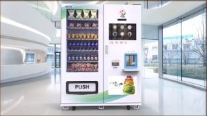 Un buen precio. LE209C Nueva máquina de venta de bebidas y bocadillos y granos de café frescos en línea