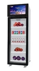 Un buen precio. Máquinas expendedoras de refrigeradores inteligentes con sistema de pago incorporado en línea